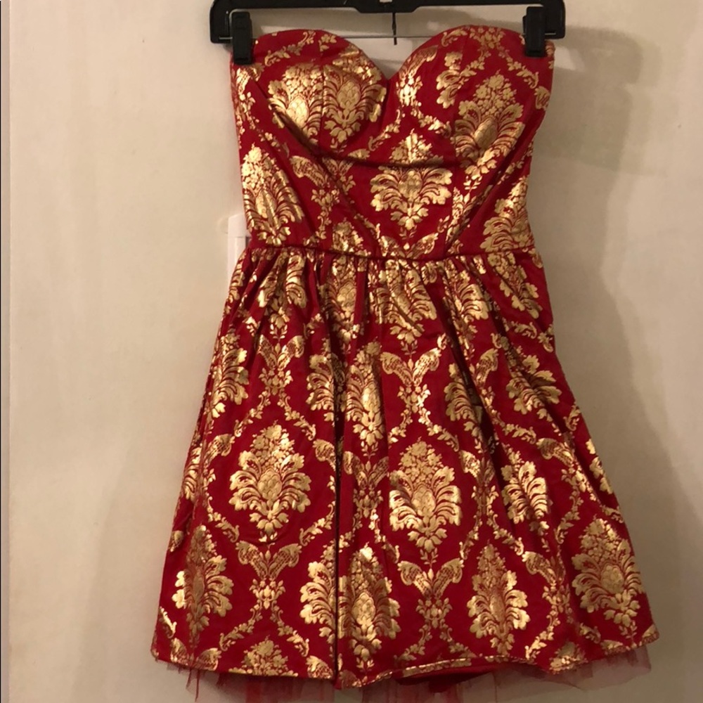Red & Gold dress